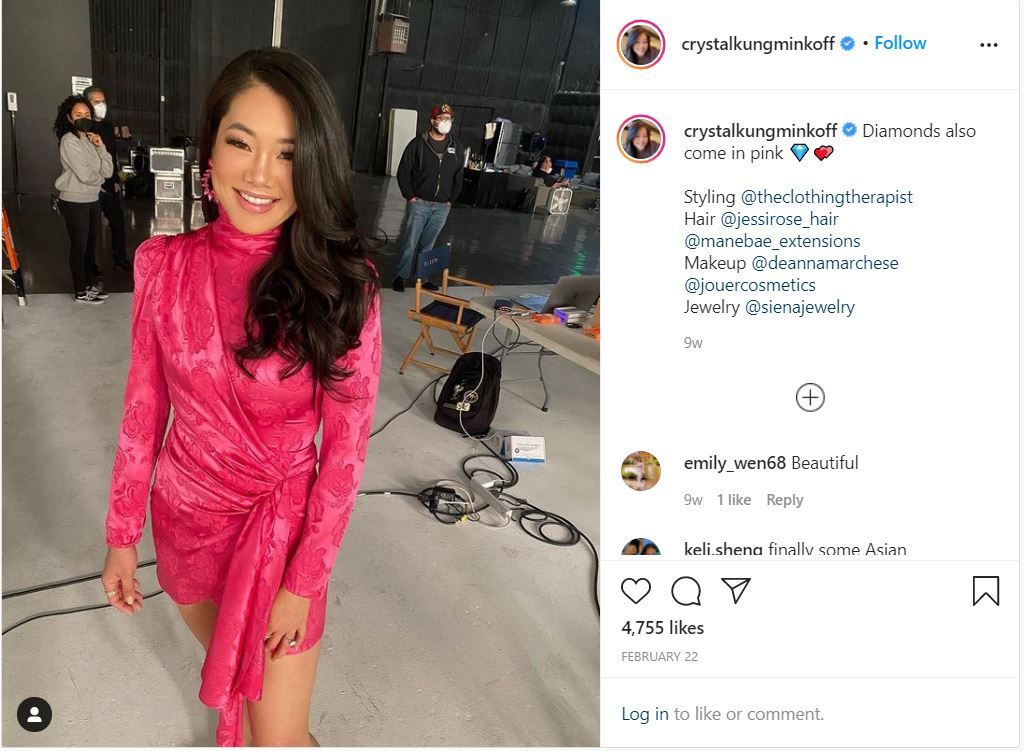 An Instagram post from Real Housewives star Crystal Kung Minkoff.