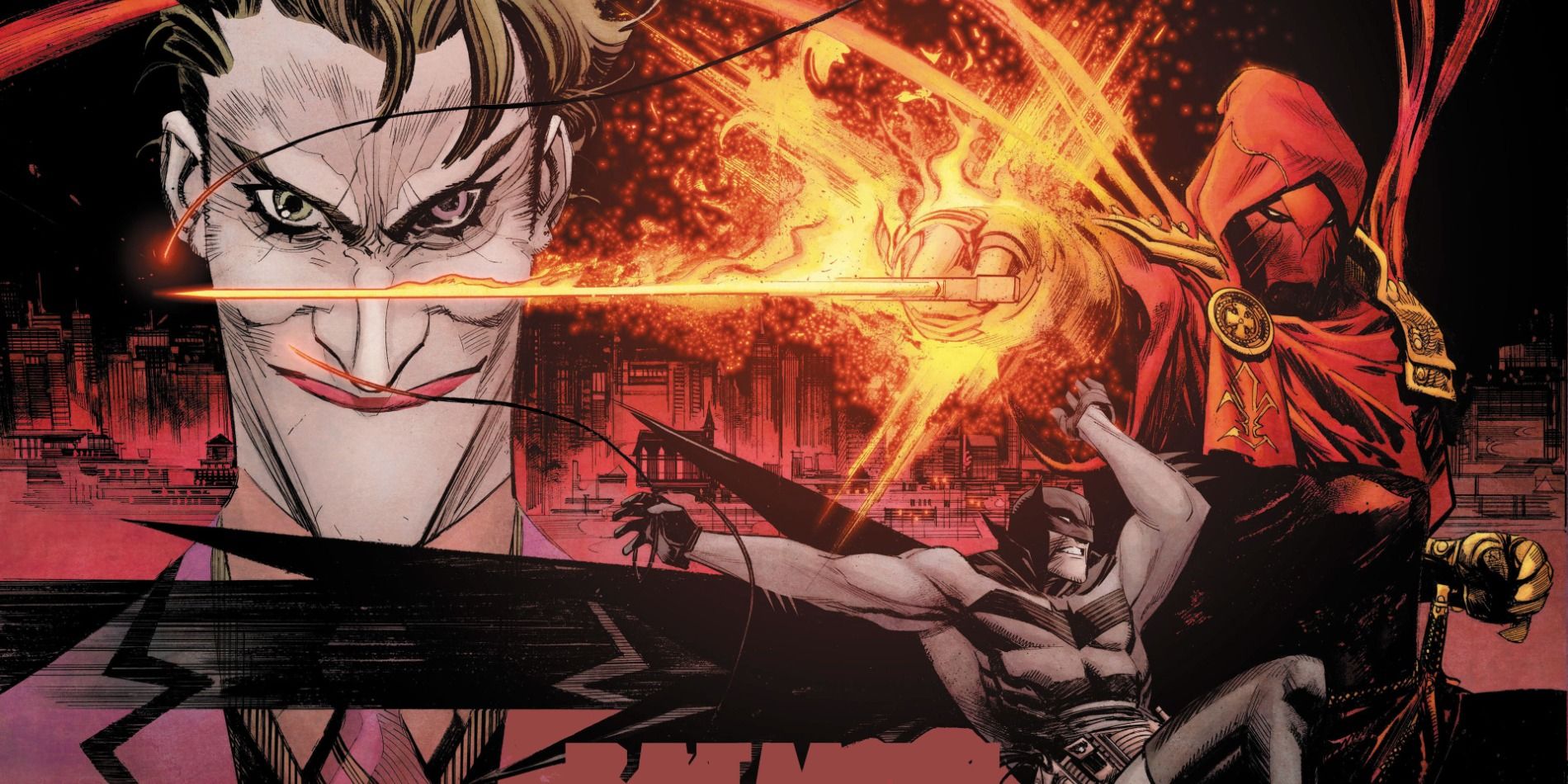 Sean Murphy&rsquo;s Curse of the White Knight featuring Batman, Joker and Azrael.