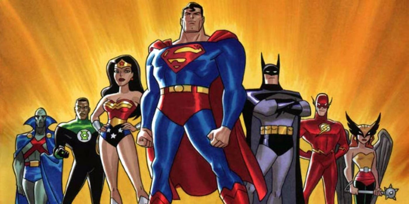 Justice League from the animated series, with a similar line-up to Mortal