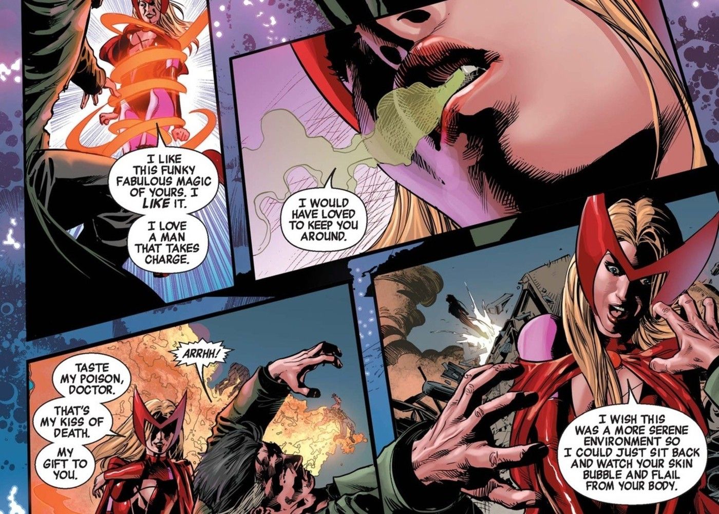 Dark Avengers June Covington Scarlet Witch vs Doctor Strange