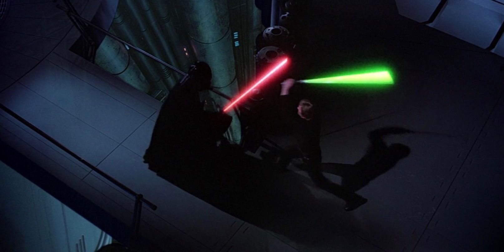 Darth Vader and Luke Skywalker Duel in Star Wars Episode VI Return of the Jedi