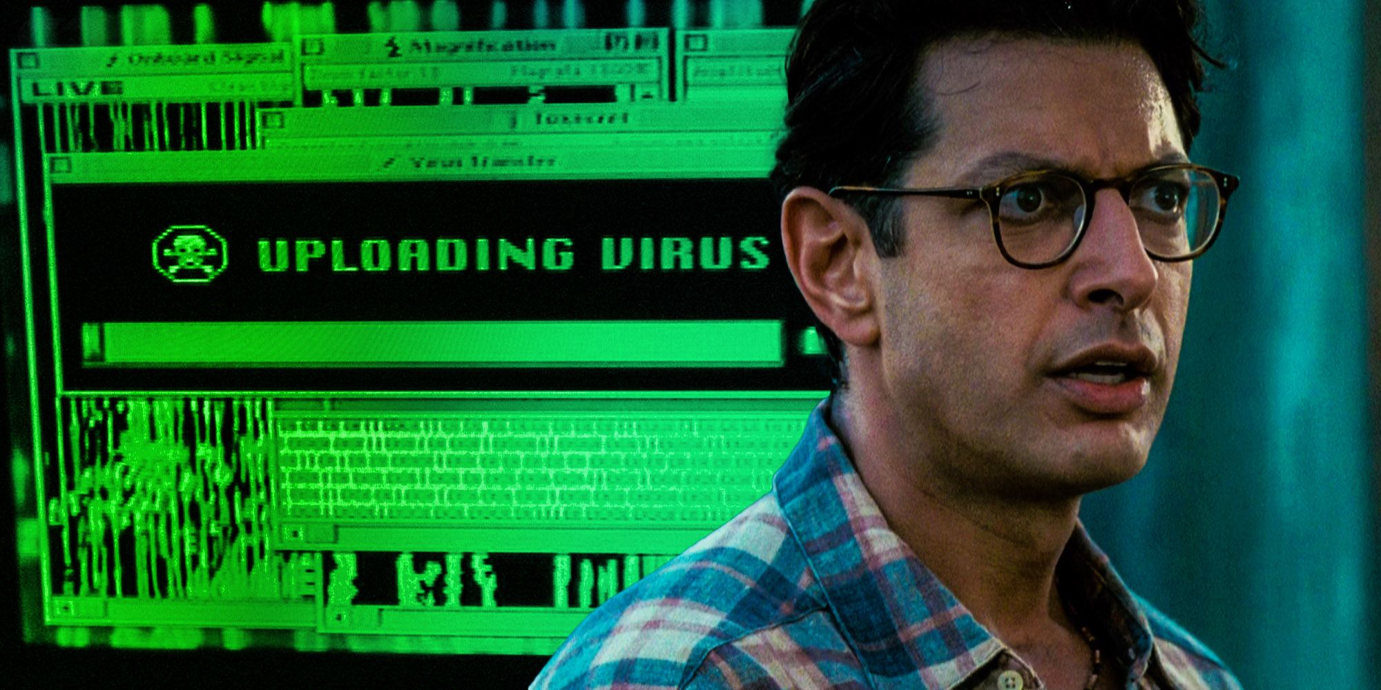 David Jeff Goldblum Independence Day Deleted Scene uploading virus plot hole
