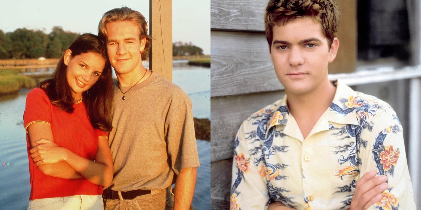 Joey and Dawson cozy by the creek/Pacey looking introspective on Dawson's Creek