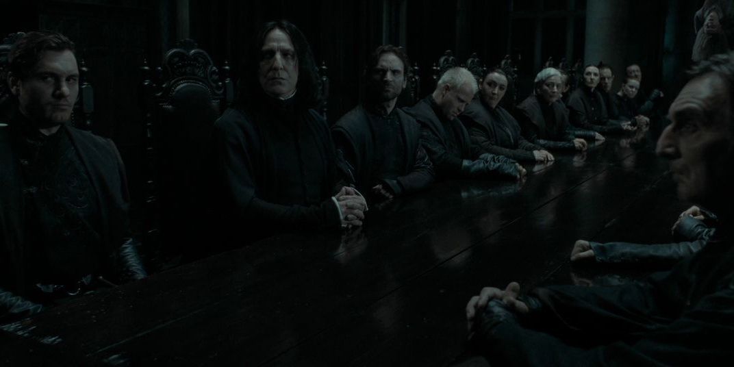 Death Eaters at a meeting
