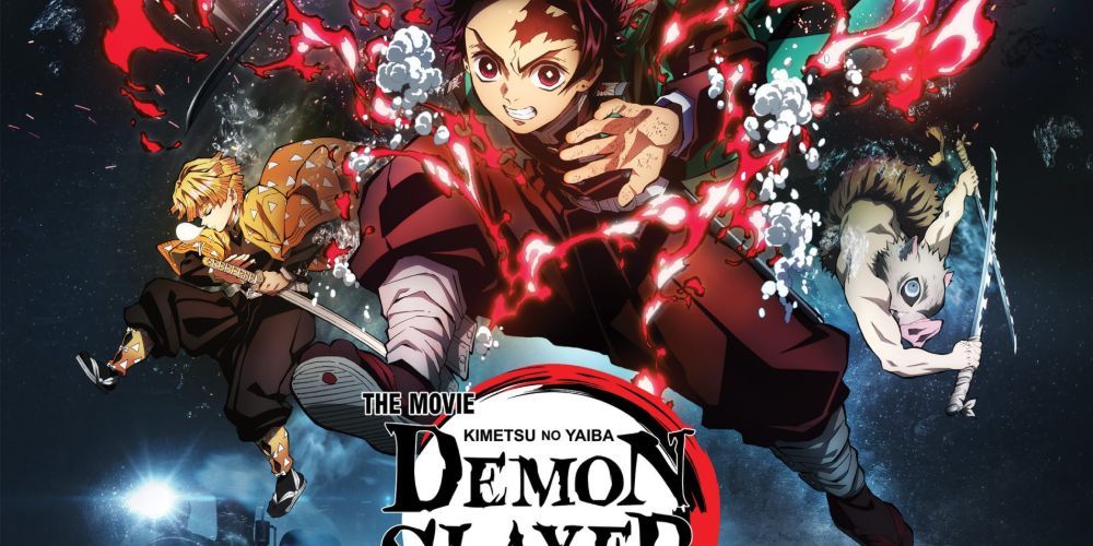 Title card for Demon Slayer: Kimetsu no Yaiba the Movie: Mugen Train