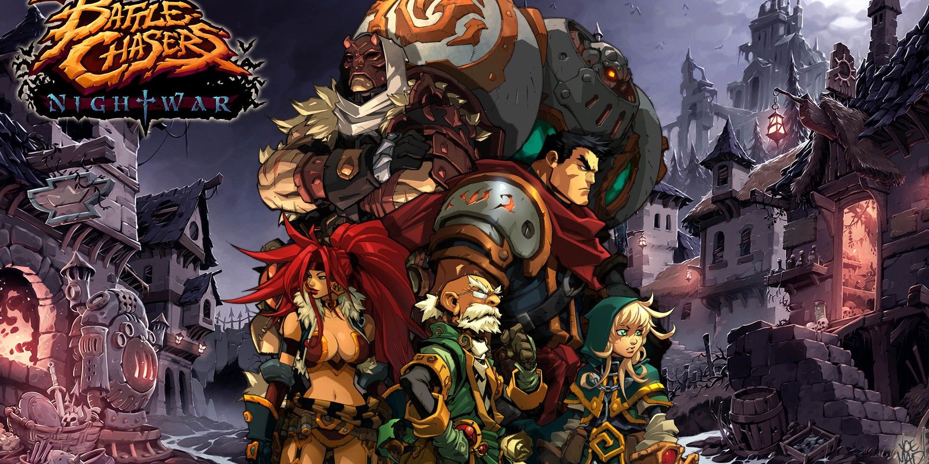The party at the title of Battle Chasers Nightwar