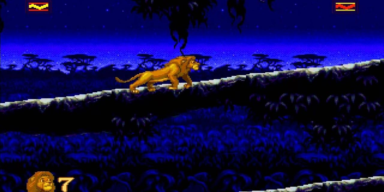 Simba running in Disney's Lion King video game