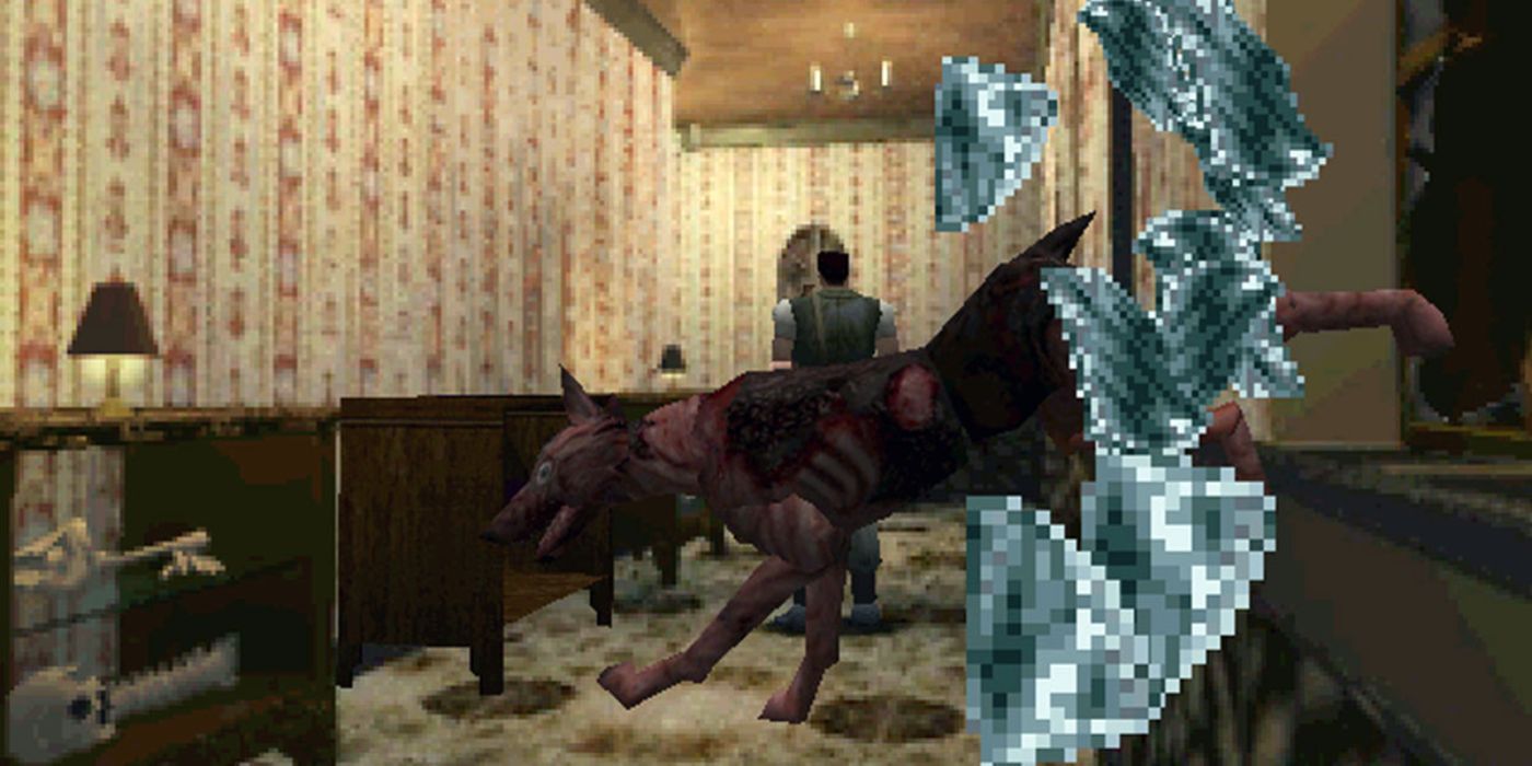 A zombie dog from Resident Evil