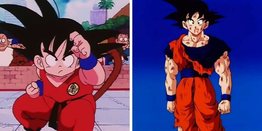 An example of the time skip in the Dragon Ball anime.