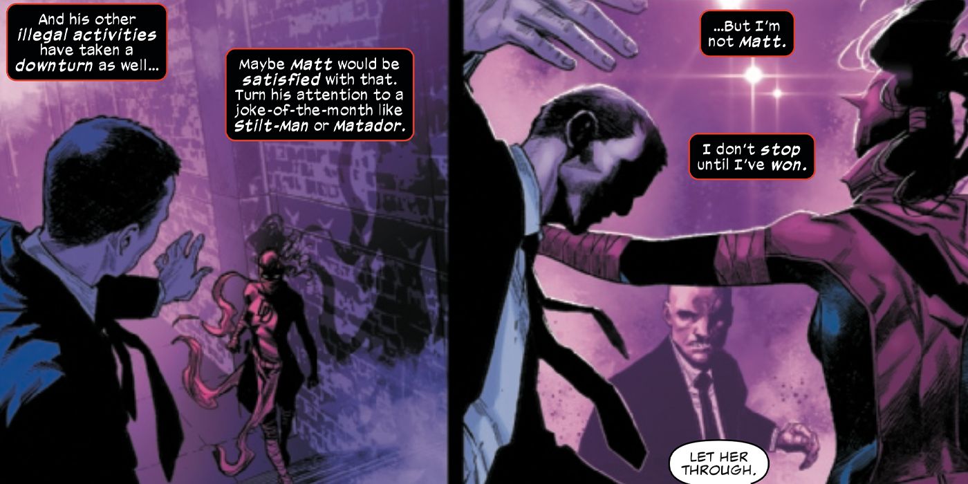 Daredevil (Elektra Natchios) in Daredevil #30.