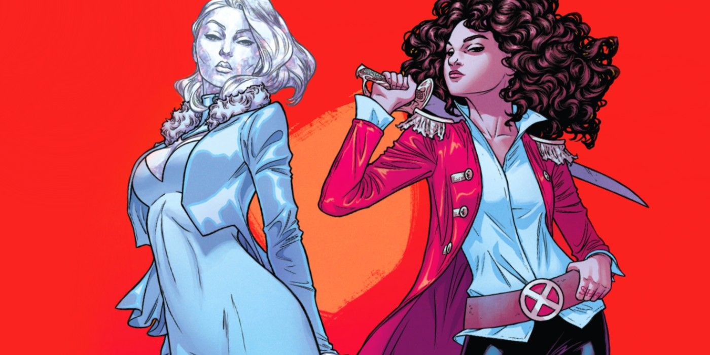 Emma Frost and Kate Pryde together in X-Men.