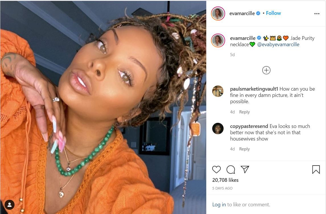 Instagram post from Real Housewives star Eva Marcille.
