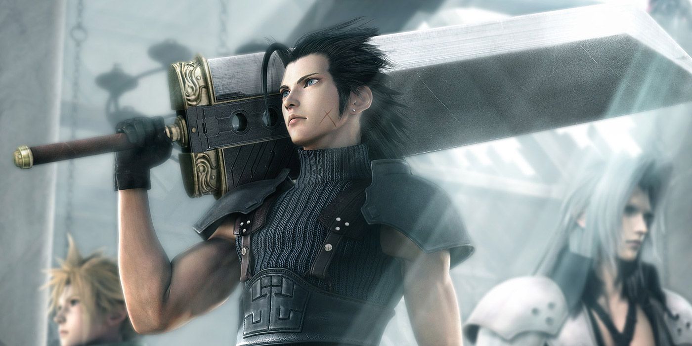 Zack Fair holding his buster sword.