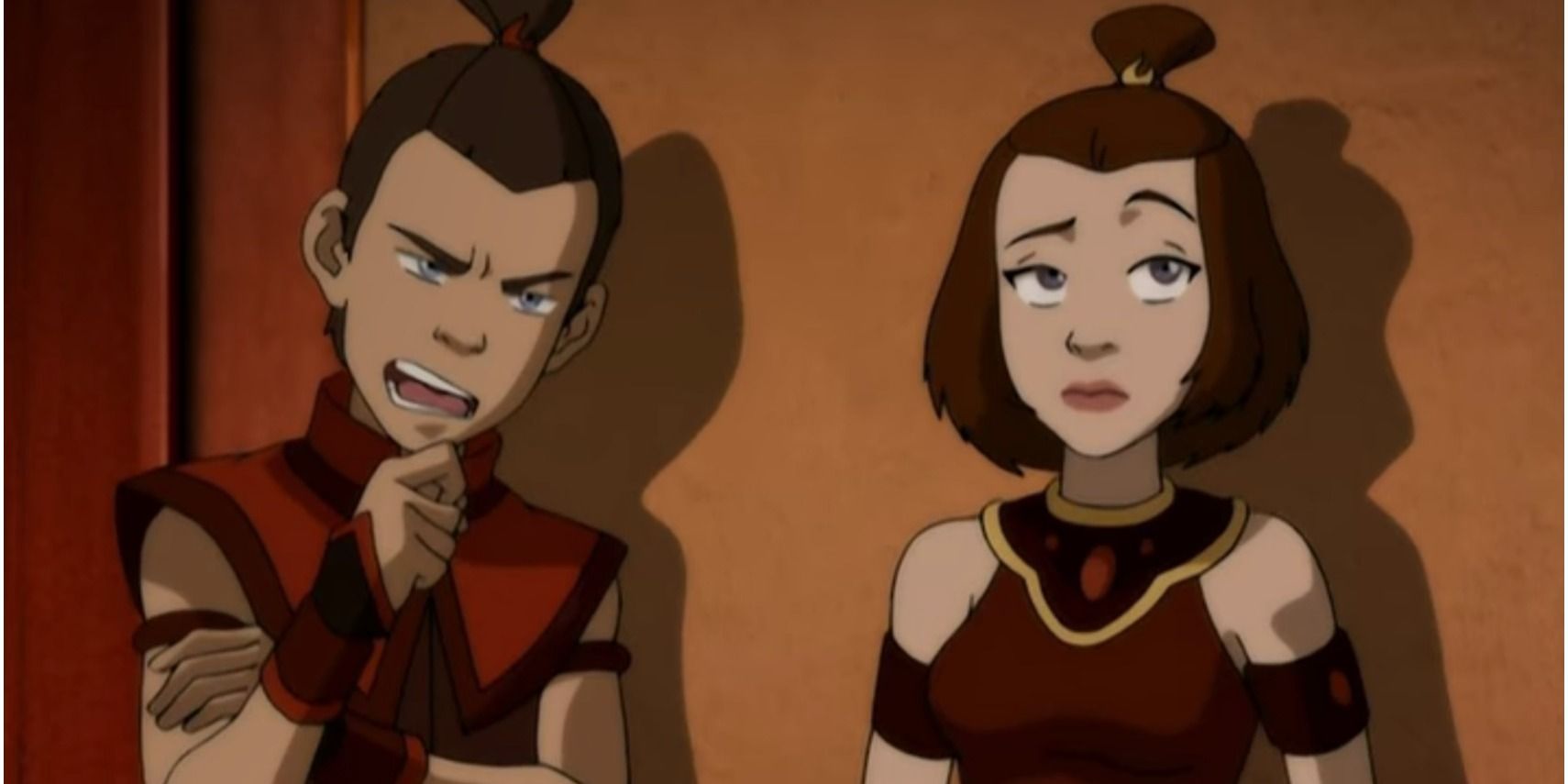 Sokka and Suki Talking in Avatar