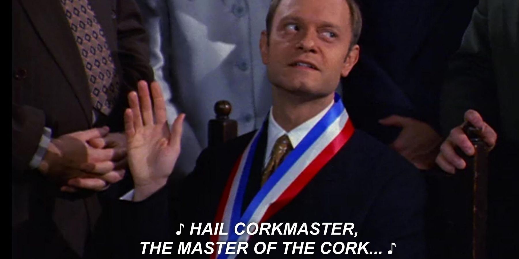 Niles becomes corkmaster of the Whine Club