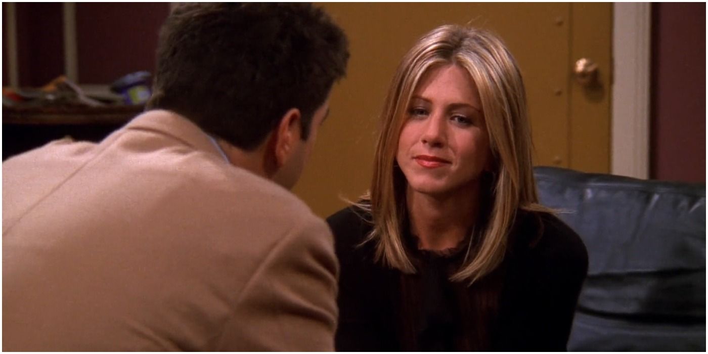 Friends Rachel tells Ross she is pregnant with their child