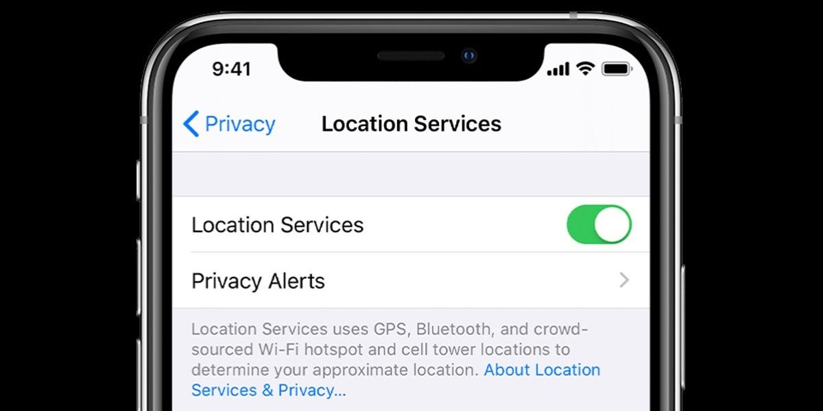 Iphone GPS location service