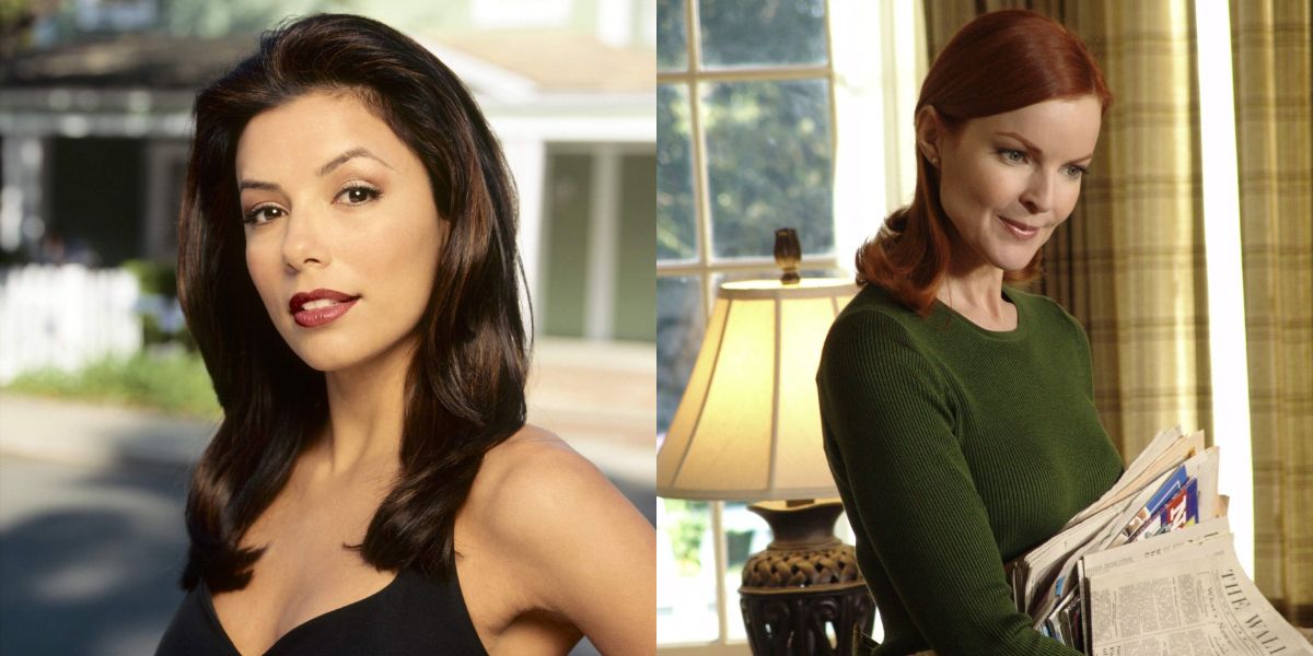 Split image of Gaby and Bree Desperate Housewives stills