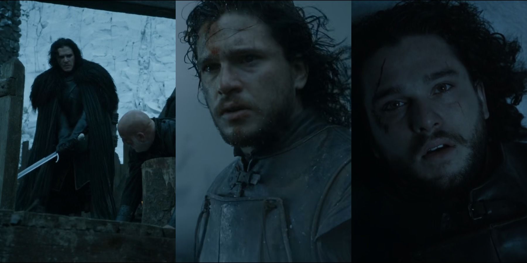 Game Of Thrones Jon Snow is stabbed by his Night's Watch brothers 