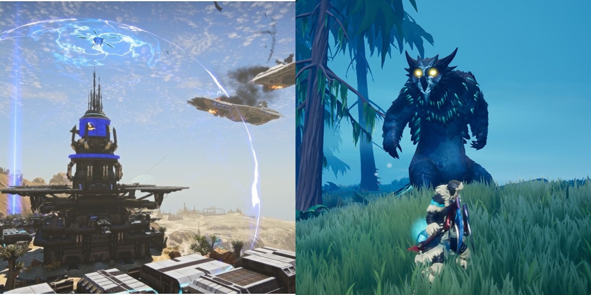 Gameplay from Planetside 2 and Dauntless