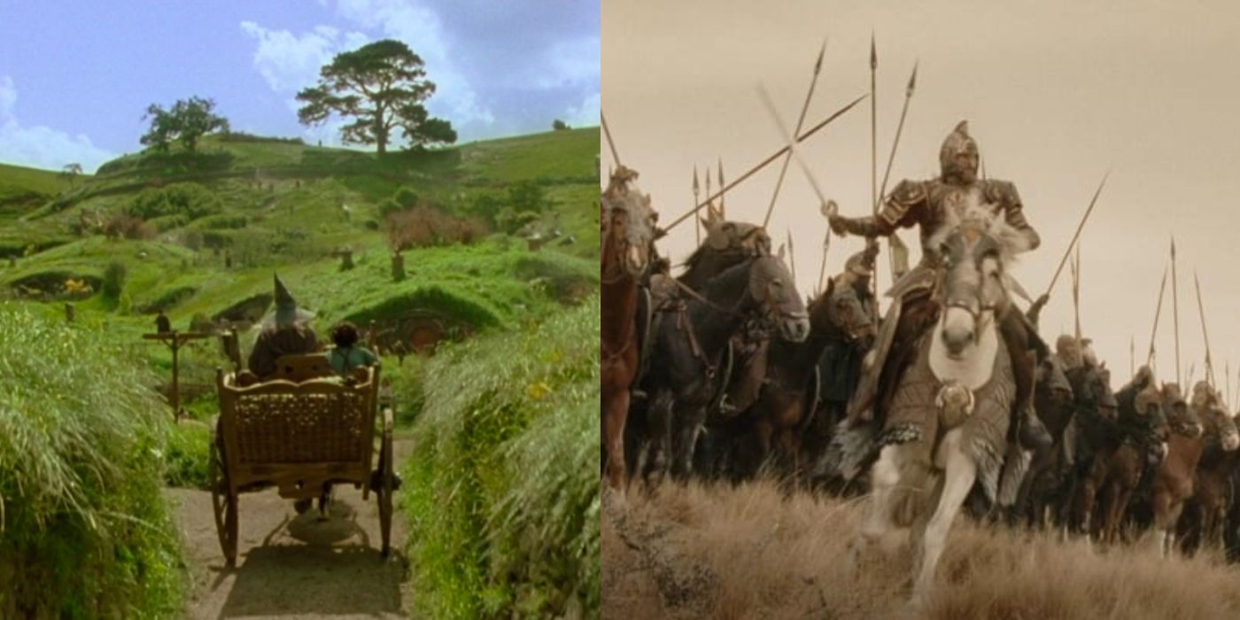 Gandalf enters the Shire and Theoden leads the Rohirrim from Lord of the Rings