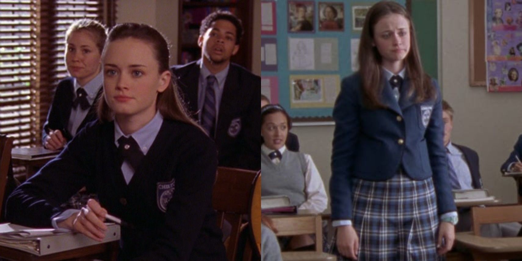 Rory Gilmore (Alexis Bledel) in classrooms at Chilton in &quot;Gilmore Girls.&quot;