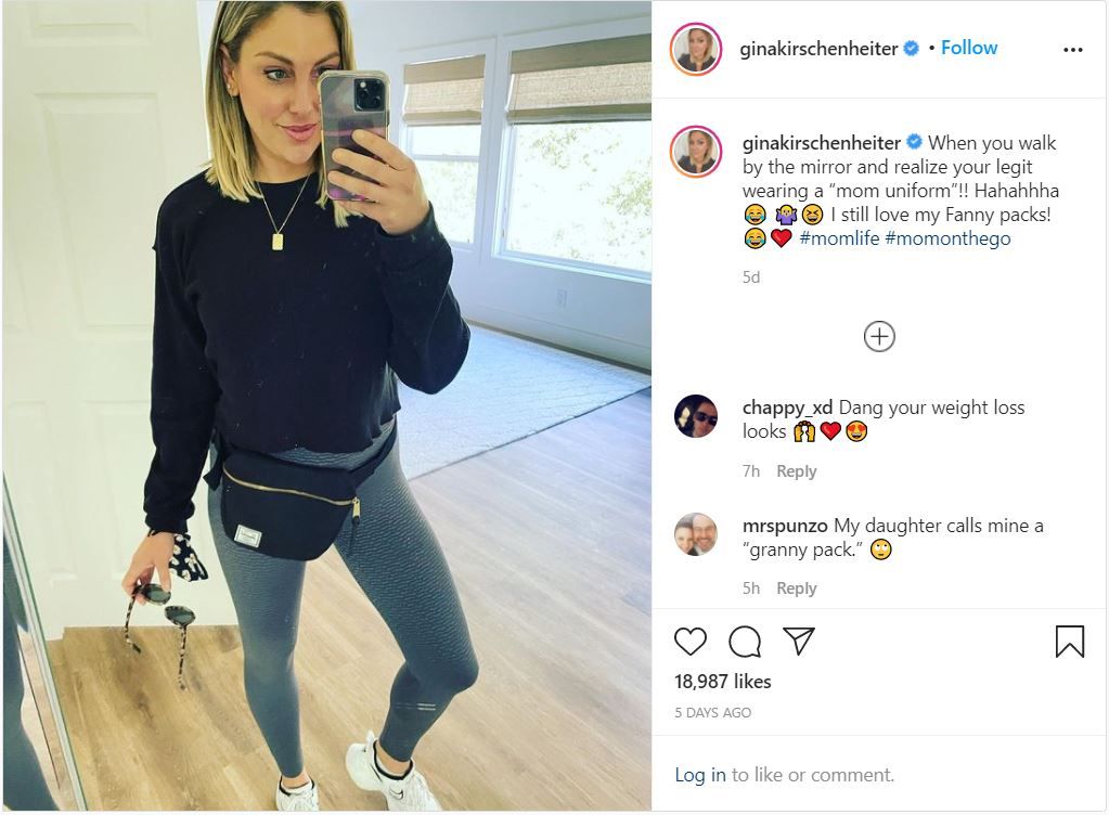An Instagram post from Real Housewives star Gina Kirschenheiter.