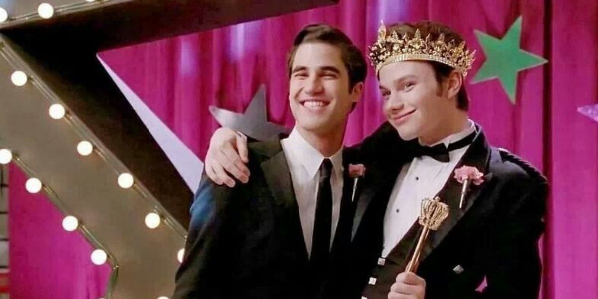 Blaine e Kurt são coroados como Rei/Rainha do Baile em Glee