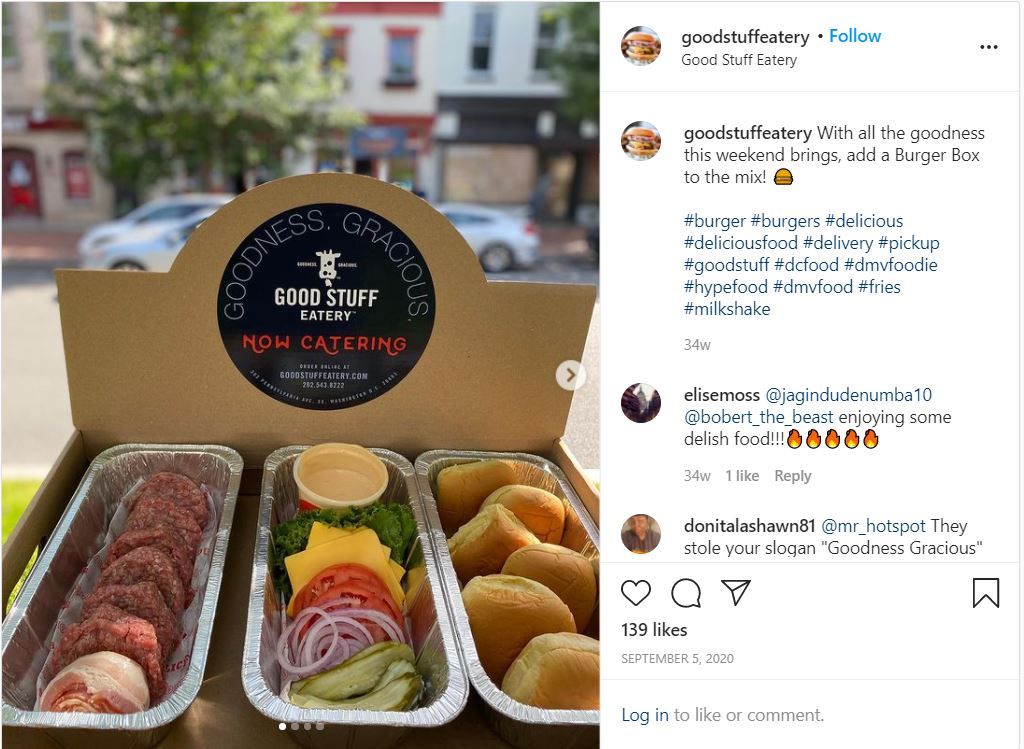 Spike Mendelson's Good Stuff Eatery Instagram.