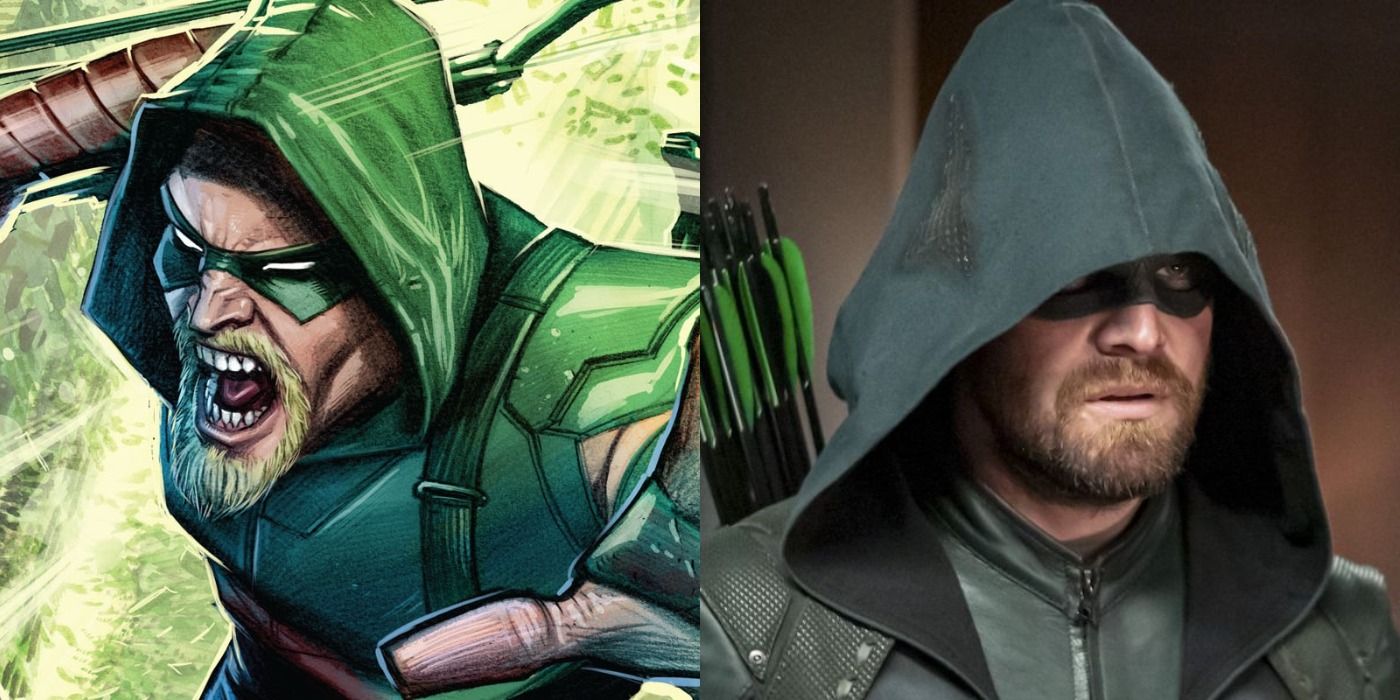 Oliver Queen looks different in the comic books and on the show