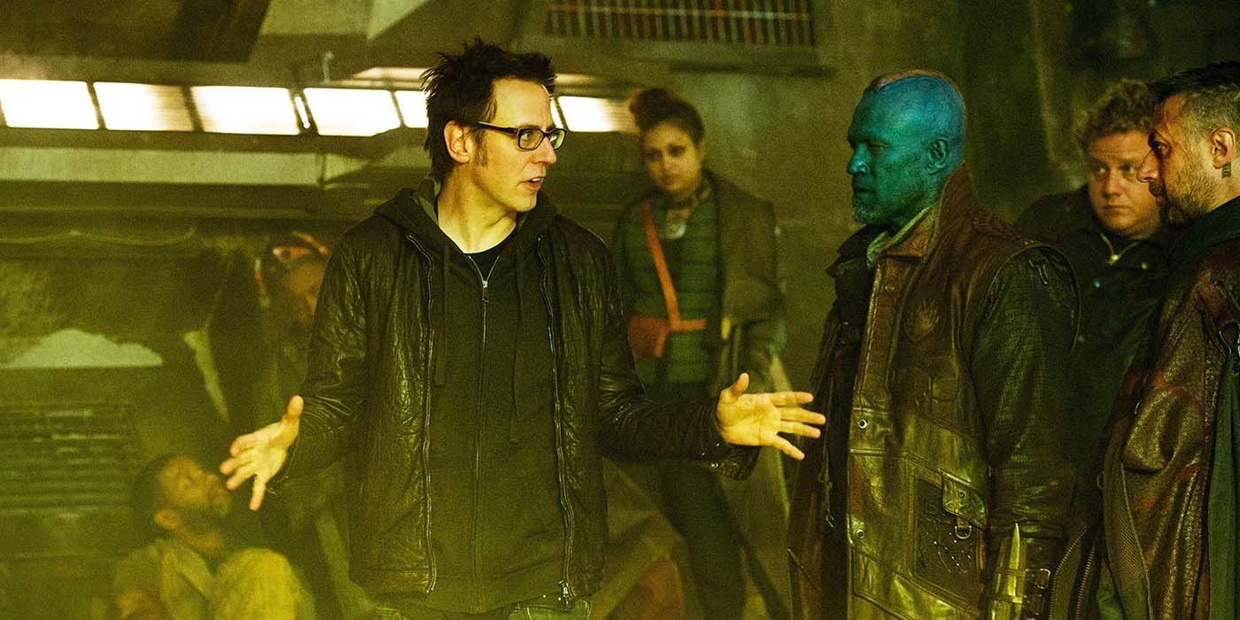 James Gunn on Set of Guardians of the Galaxy