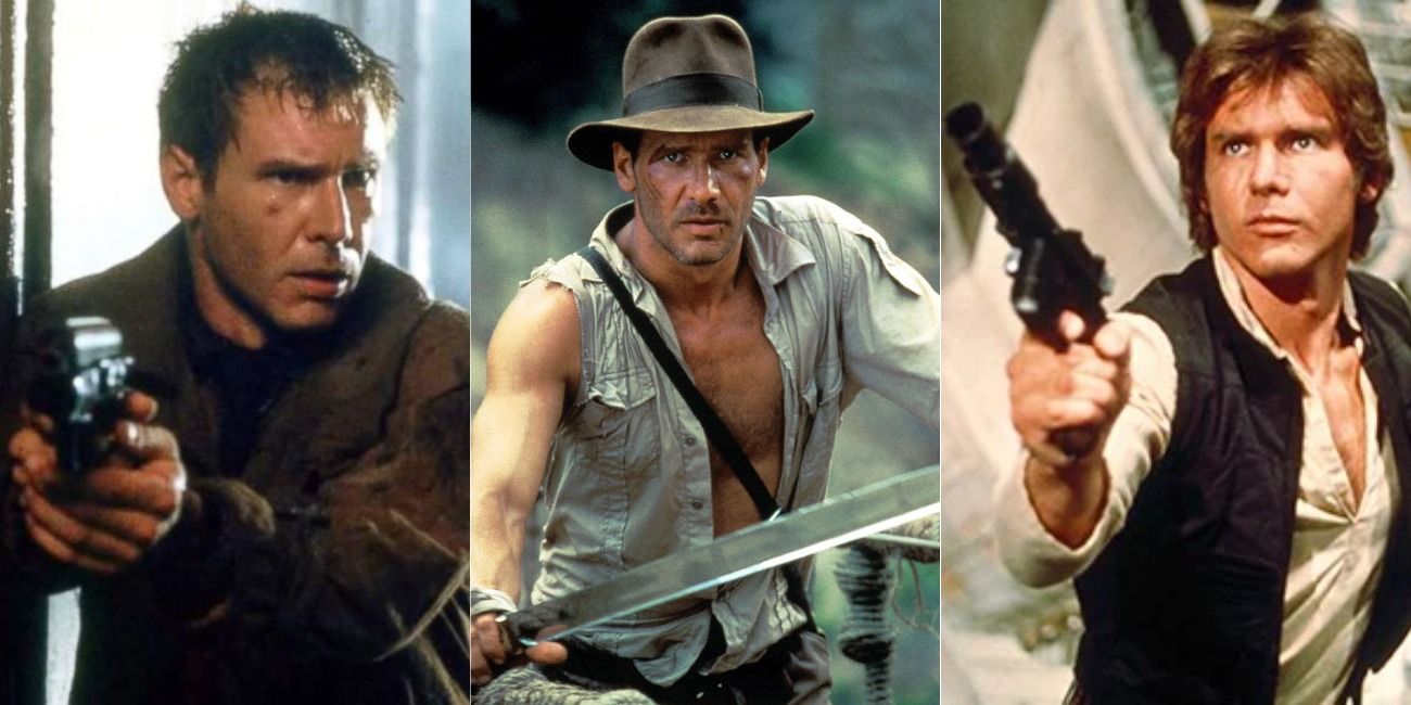 Harrison Ford in Blade Runner, Indiana Jones and Star Wars