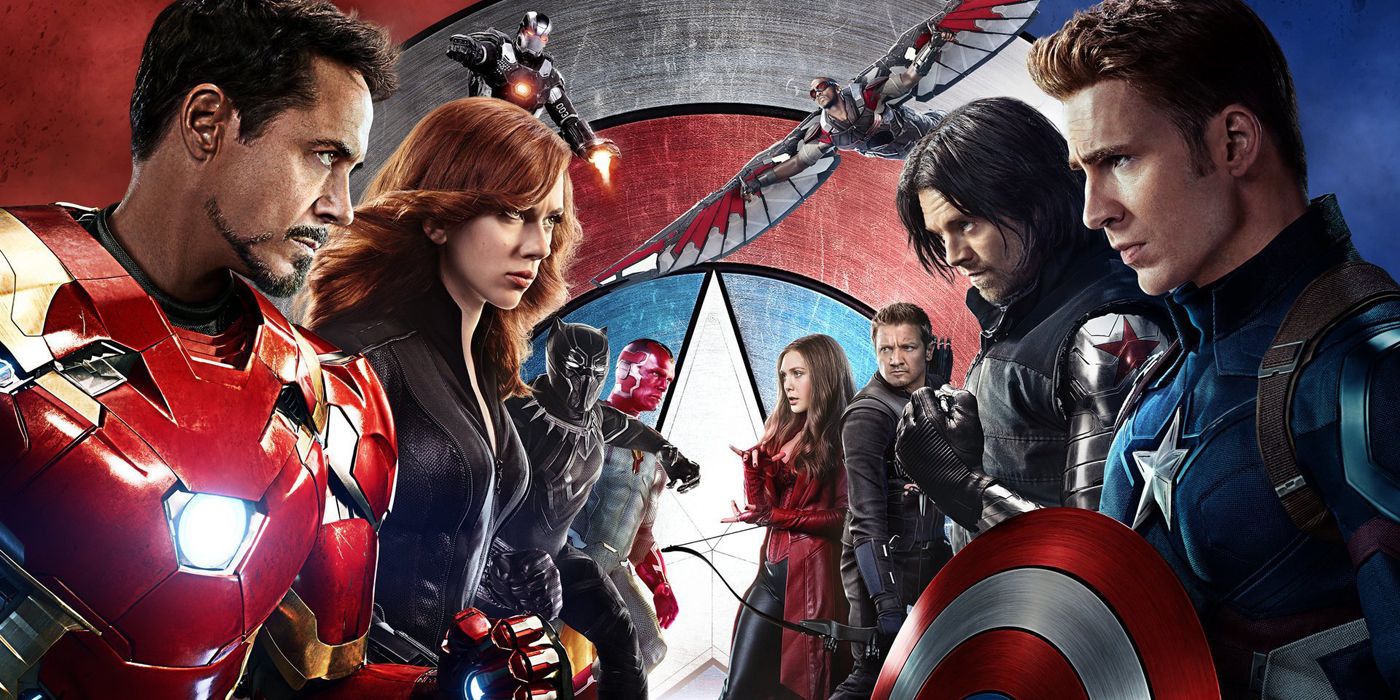 Heroes face off in Marvel's Civil War.
