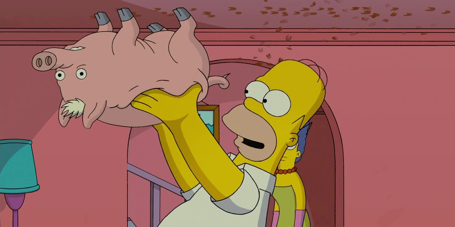 Homer and Spider-Pig in The Simpsons Movie