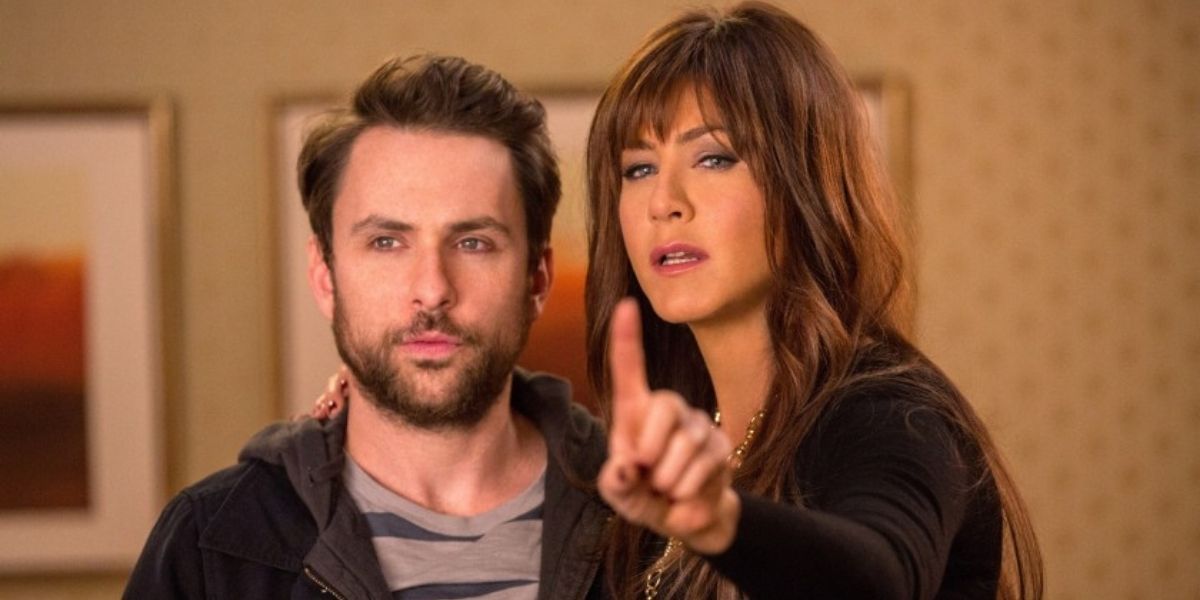 Jennifer Aniston and Charlie Day in Horrible Bosses