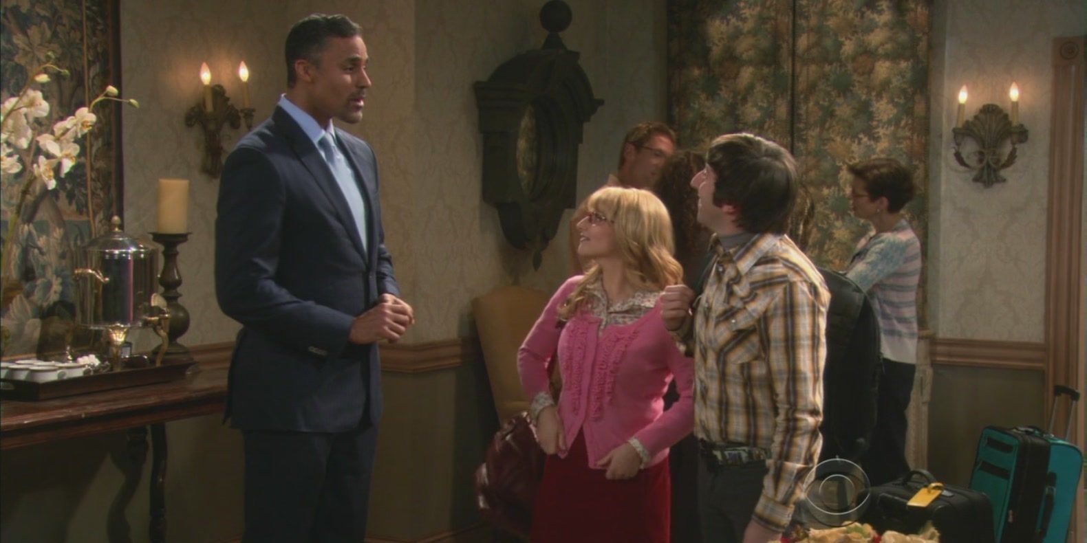 Howard and Bernadette meet her ex boyfriend in The Big Bang Theory