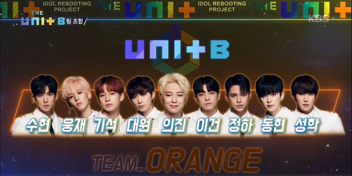 Unit B group members in Idol Rebooting Project: The Unit