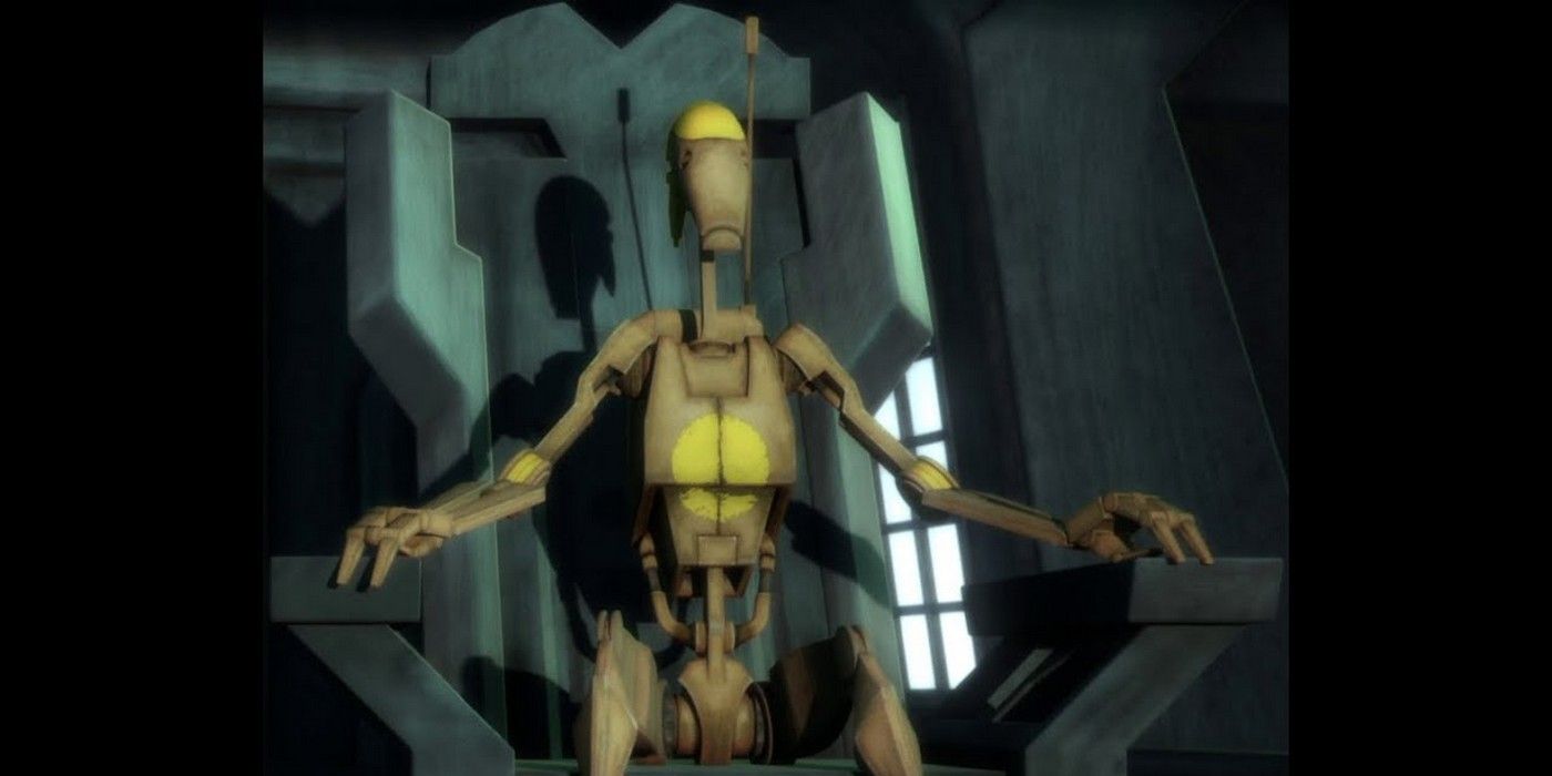 In charge Battle Droid in Star Wars Clone Wars