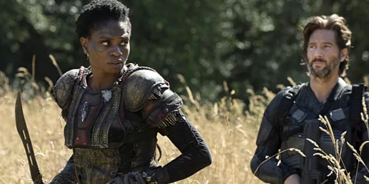 Indra and Kane lead a search party in The 100 season 3