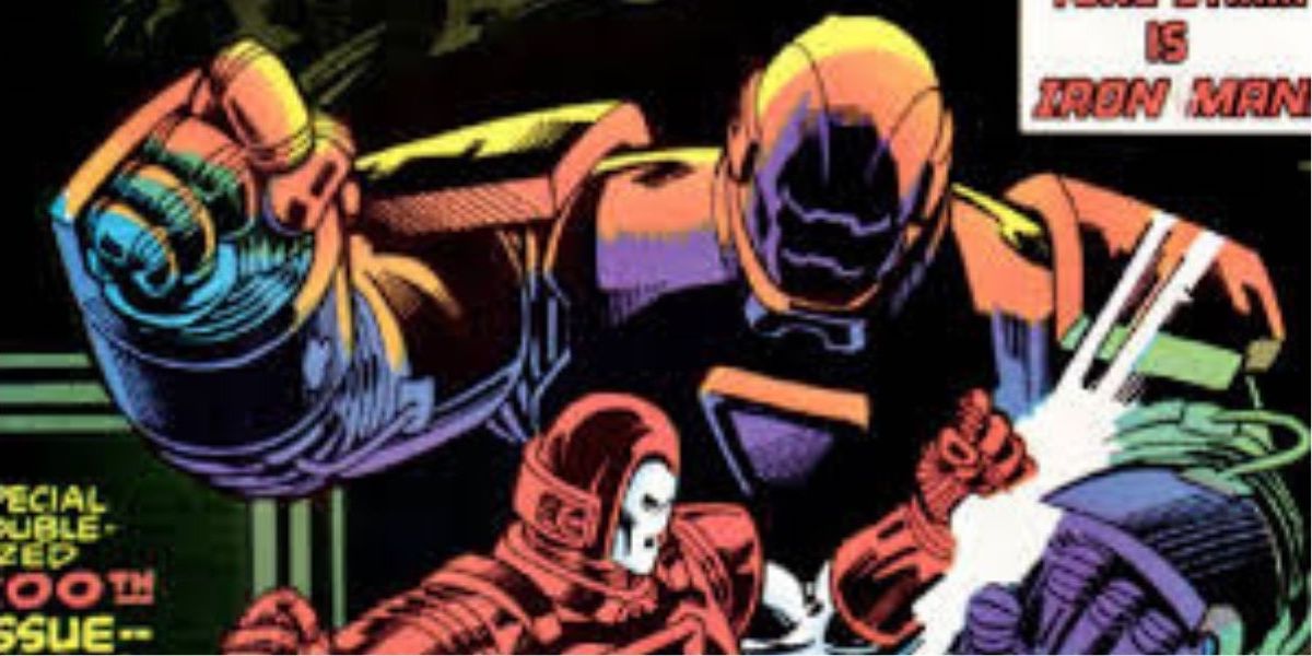 Iron Monger battles Iron Man to the death