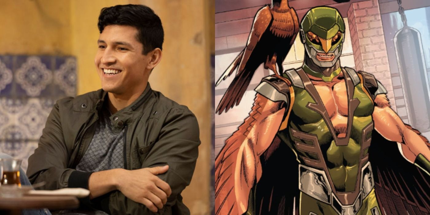 Joaquin Torres From The MCU And Joaquin Torres From The Comics Wearing His Green Wingsuit