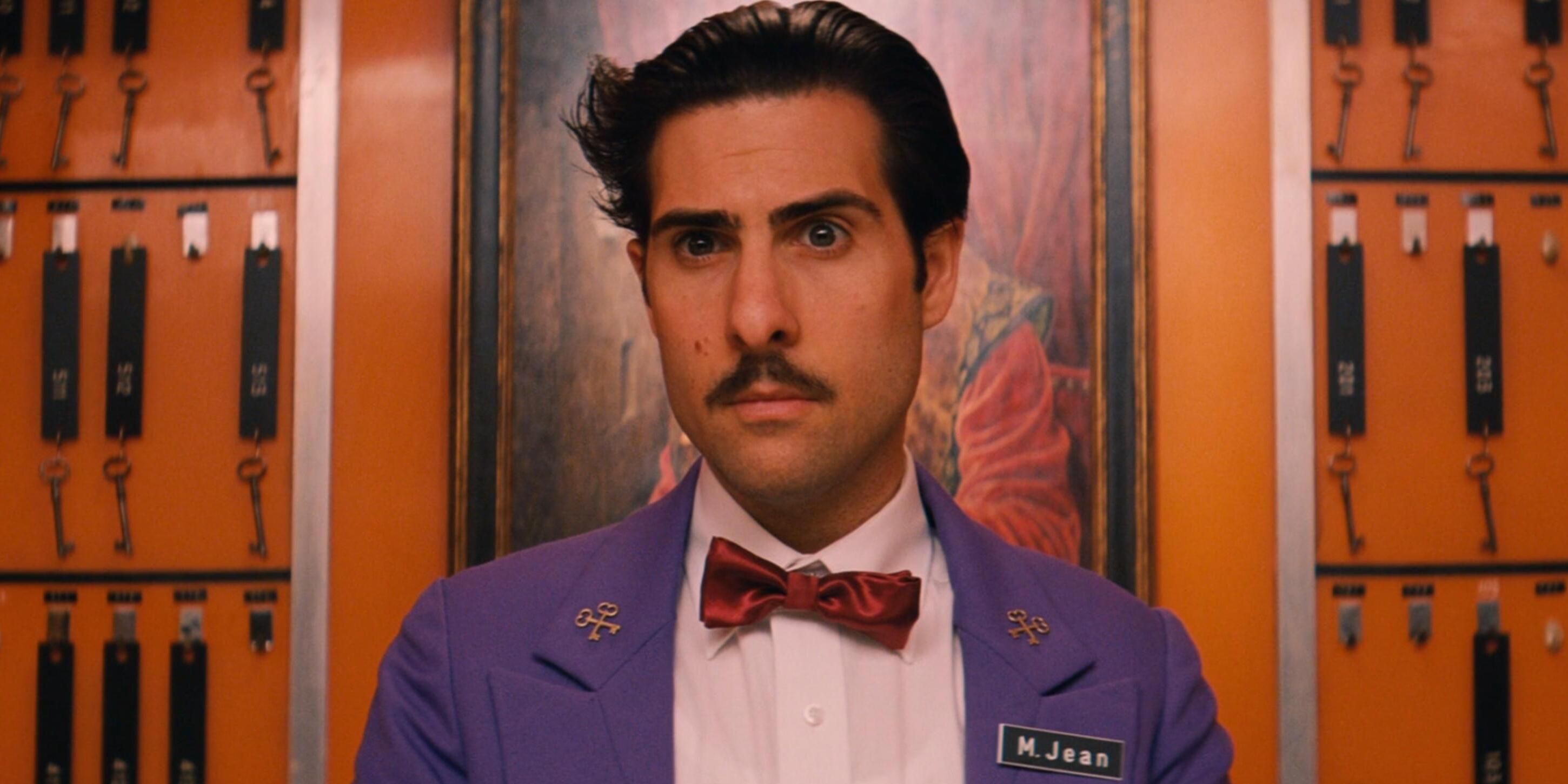 Jason Schwartzman as M. Jean in a purple coat