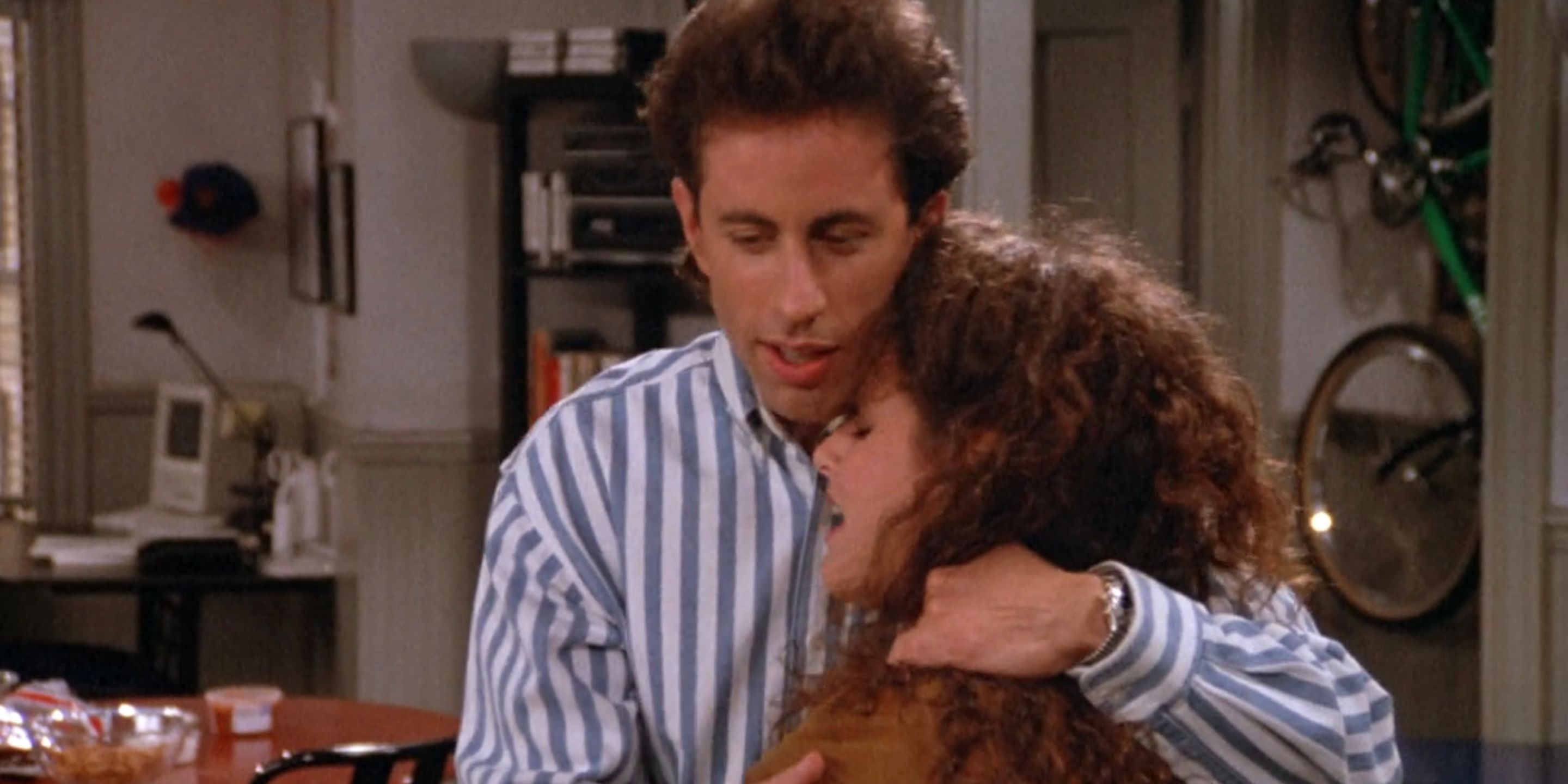 Jerry Hugs Elaine in Seinfeld