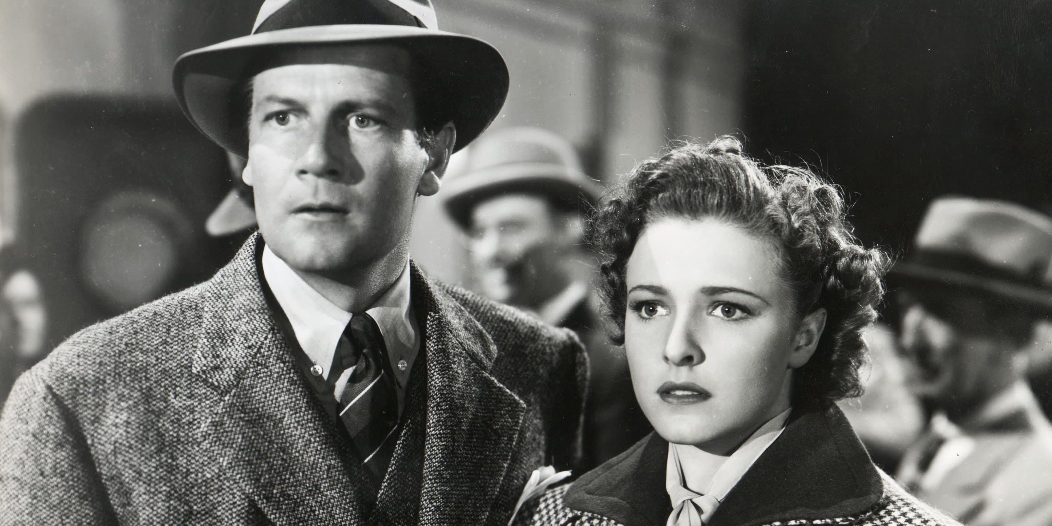 Joel McCrea and Laraine Day in Alfred Hitchcock's Foreign Correspondent (1940)