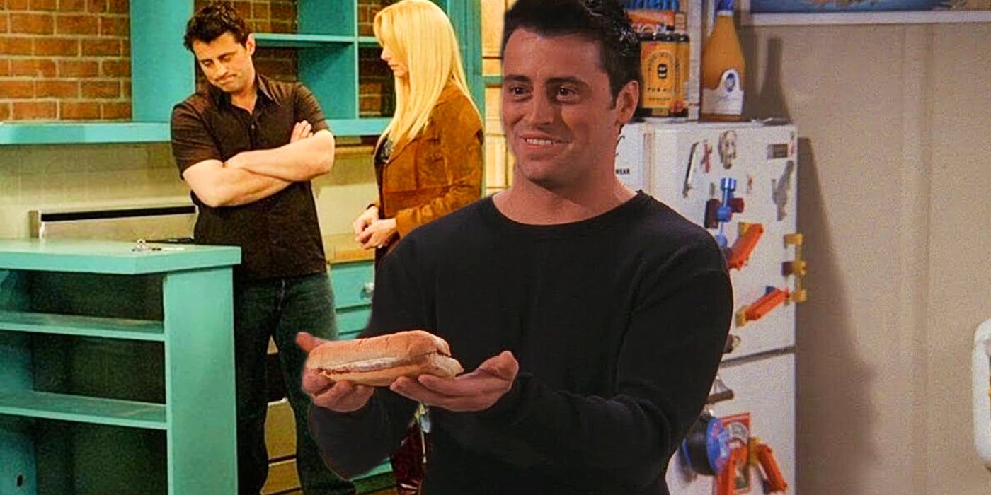 Joey with Sandwich and in Friends ending