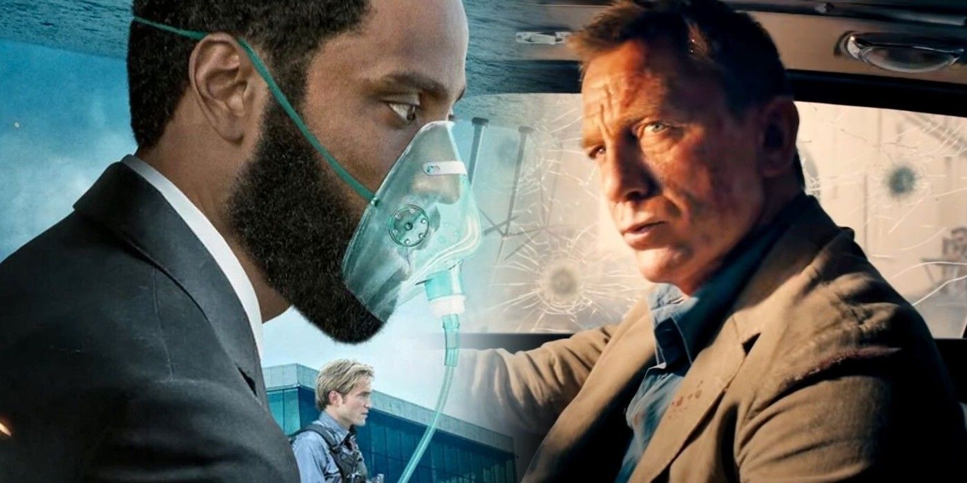 John David Washington as Protagonist in Tenet and Daniel Craig as James Bond in No Time To Die