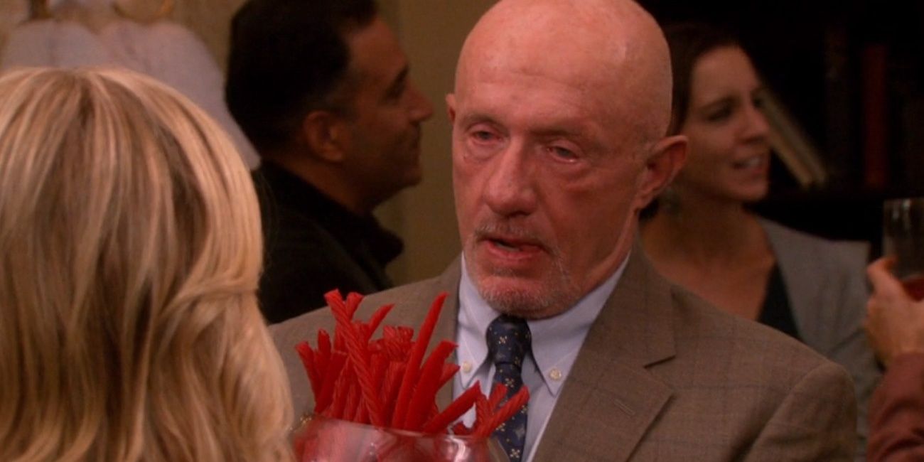 Steve Wyatt has a bowl of licorice in Parks and Rec