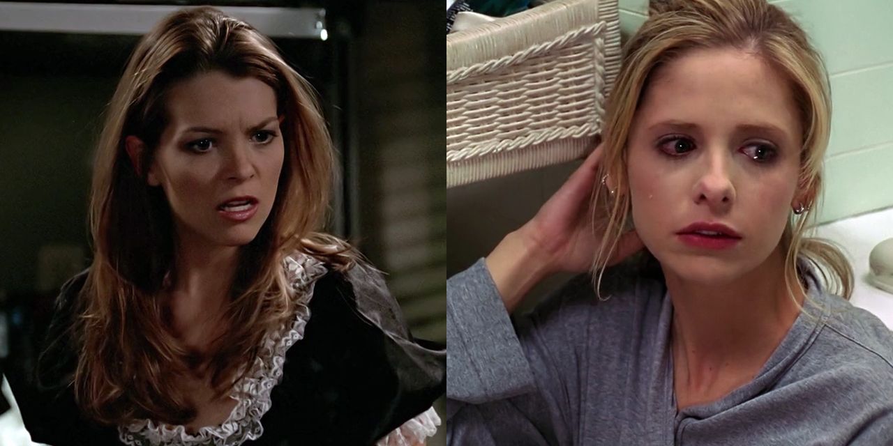 Katrina in episode Dead Things and Buffy after Spike attacks her in Seeing Red