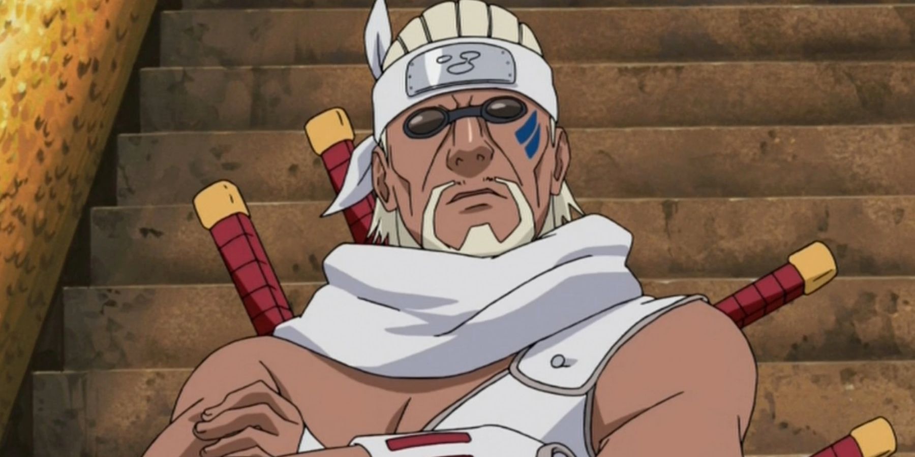 Killer B stands with his arms crossed in Naruto: Shippuden
