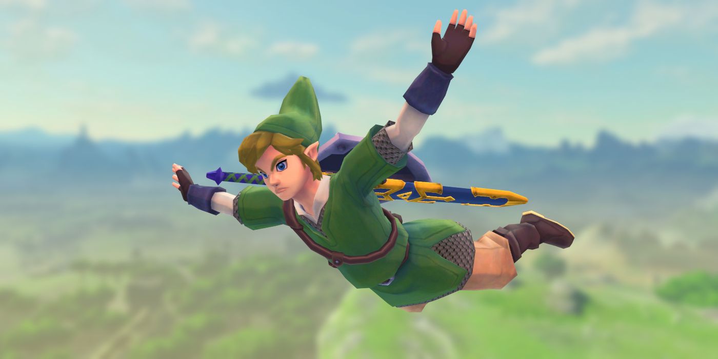 Legend Zelda Breath Wild BOTW Skydiving Link Skyward Sword